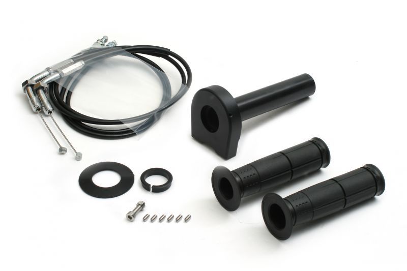 アクティブ 1069627 スロットルキット タイプ2 メッキ金具 ブラック 巻取φ40 1050mm TMRキャブレターキット専用｜バイクマン　店