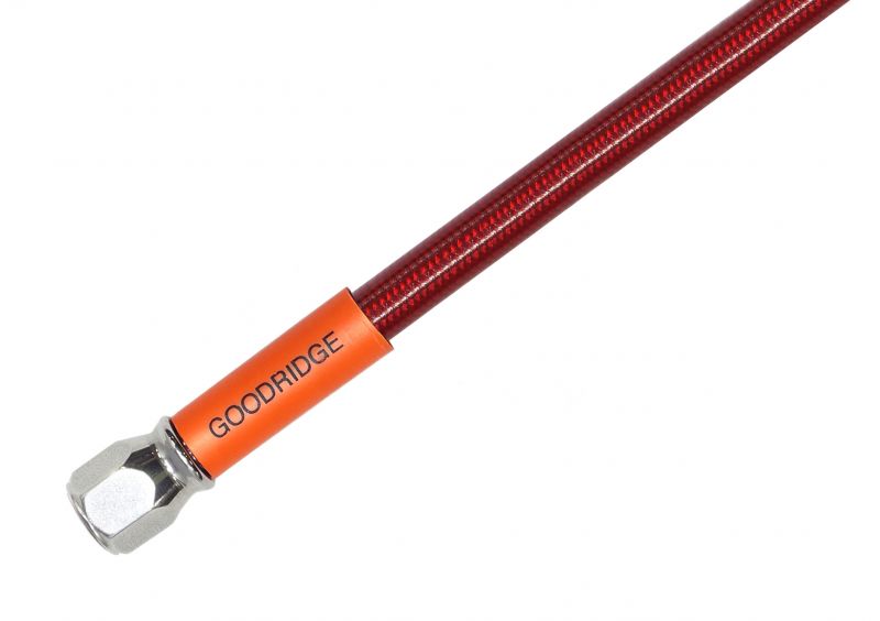 ビルドアライン B31520RD-H ステンレス ユニバーサル ブレーキホース 吊るし ホースのみ レッドホース 1560mm