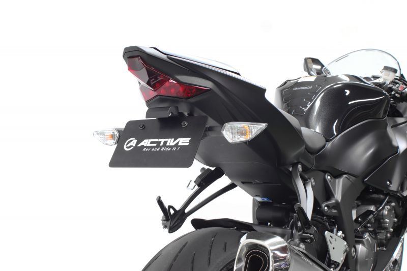 アクティブ 1157094 フェンダーレスキット LEDナンバー灯付き ブラック ZX-6R ナンバー取付ステー 外装 パーツ ACTIVE