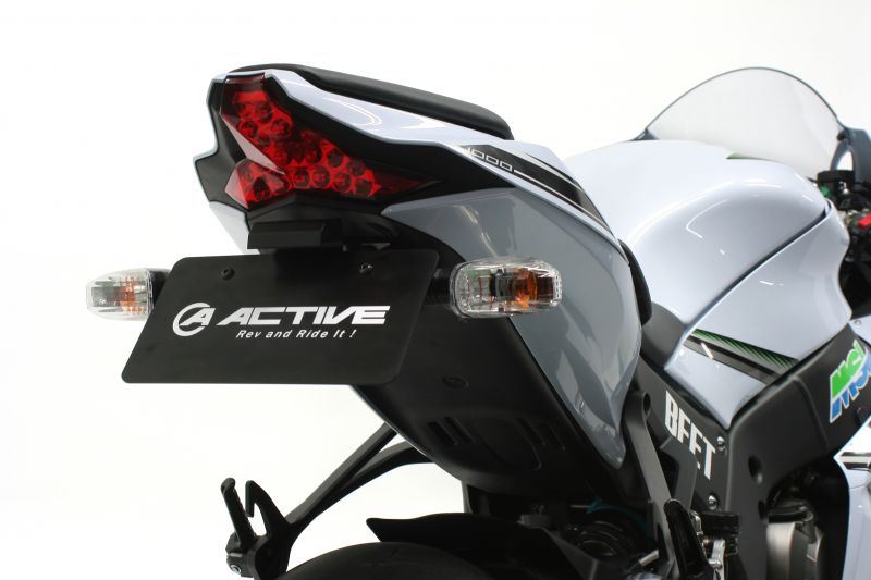 アクティブ 1157102 フェンダーレスキット LEDナンバー灯付き ブラック ZX-10R ZX-10RR ナンバー取付ステー 外装 パーツ ACTIVE
