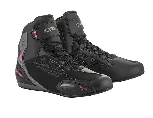 アルパインスターズ STELLA FASTER 3 DRYSTAR SHOE ブラック/ダーク/グレー/フクシャ US5.5/23cm 女性用 バイク ツーリング 靴 くつ 軽量 防水 レディース