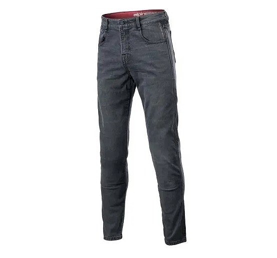 アルパインスターズ DUNCAN DENIM PANTS ASIA FADED/ブラック 31 バイク ツーリング パンツ ズボン
