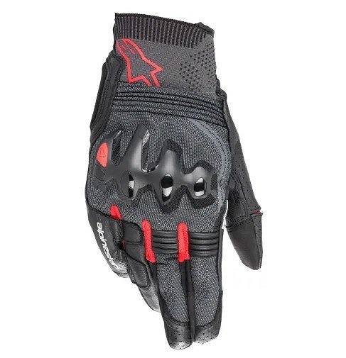 アルパインスターズ MORPH SPORT GLOVES グローブ ブラック/ブライトレッド XL バイク ツーリング 通気性 手袋 スマホ対応