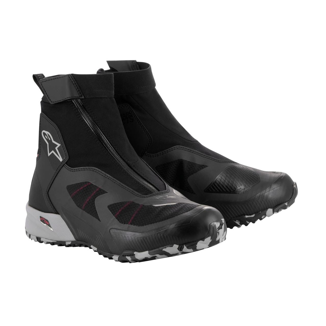 アルパインスターズ 8059347254661 CR-8 GORE-TEX SHOE 1222 ブラック/ミッドグレー/ブライトレッド 9/26.5cm バイク シューズ 靴 ライディング 防水