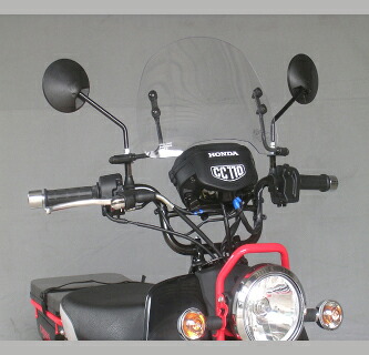 旭風防 旭精器 SPC-08-C ショートバイザー ホンダ クロスカブ 4560122612698|バイクマン 店
