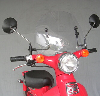 旭風防 旭精器 LC-08 ショートバイザー ホンダ リトルカブ クリア 4560122612919