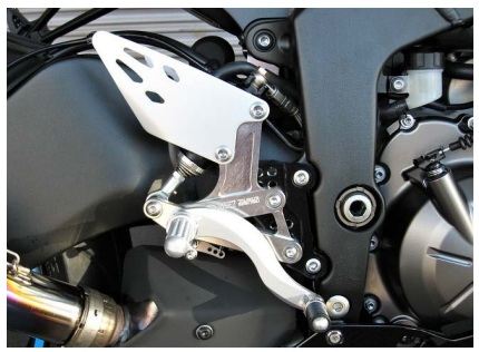 BEET 0111-KE8-20 H/B(SV)ハイパーバンク 固定式 19ZX-6R シルバー ビート バイク パーツ カスタム バックステップ ステップバー 銀 ニンジャ|バイクマン 店