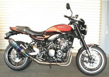 BEET 0222-KE3-BL N-Evo2 SO Ti/BL Z900RS ブルーチタン 2.0kg ビート バイク パーツ カスタム ナサートエボリューション スリップオン マフラー