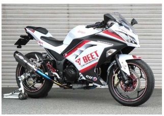 BEET 0227-KC3-MB N-Evo2 Ti/MB 13ニンジャ250 メタルブラック 2.5kg ビート バイク パーツ カスタム ナサートエボリューション マフラー フルエキ ニンジャ
