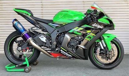BEET 0235-KD4-BL EVO2 S/O TI/BL 16-ZX-10R ブルーチタン 2.1kg ビート KAWASAKI カワサキ ナサート ニンジャ バイク パーツ スリップオン マフラー 軽量化