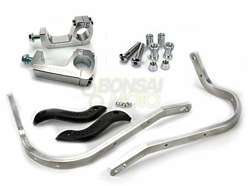 CYCRA サイクラ PB-Uclamp-framekit-1150-02-si プロベンド+Uクランプ フレームキット T1 Pro-Taper(2007まで)対応 シルバー ハンドガード ボンサイモト