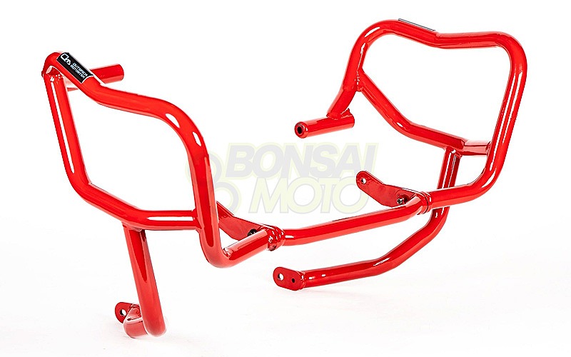 OUTBACKmotortek アウトバックモーターテック OBM-DUCMTST-V4-LCB クラッシュバー グロスレッド DUCATI Multistrada V4｜バイクマン　店