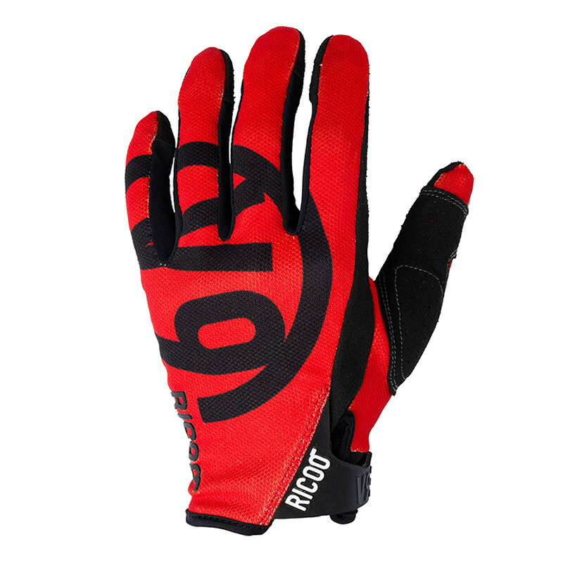 Ricco リクー RIC-gloves-V9-17-rd-l モトクロスウェア グローブ V9 レッド L 手袋 ボンサイモト