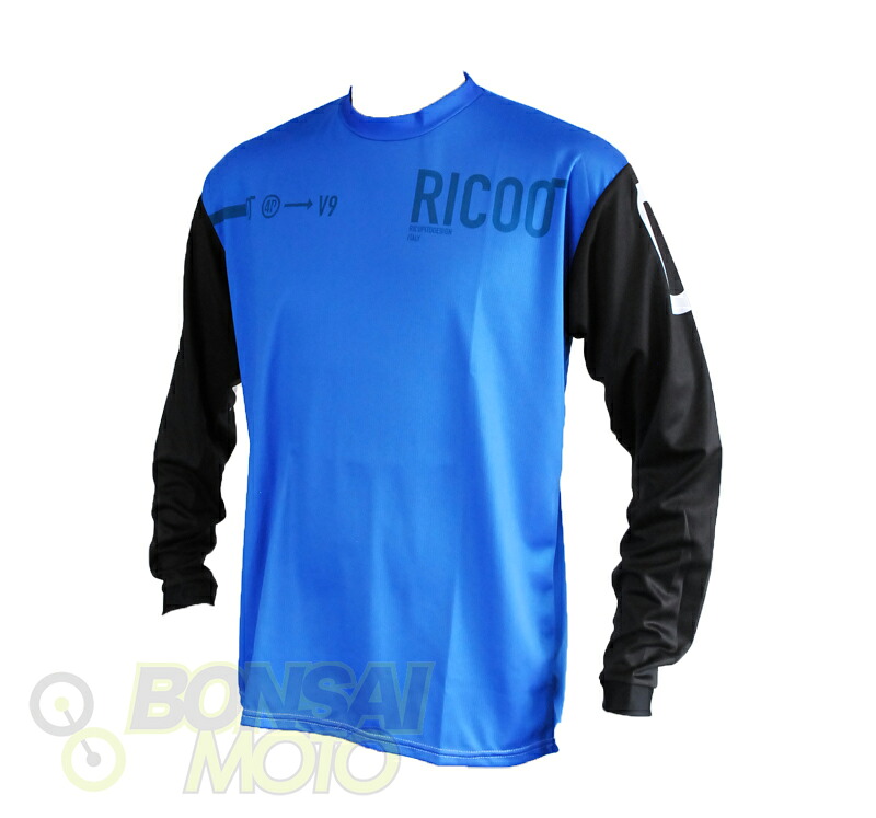 Ricco リクー RIC-jersey-NN-2018-bl-xl NNジャージ オフロードウェア オーシャンブルー XL 長袖 ボンサイモト