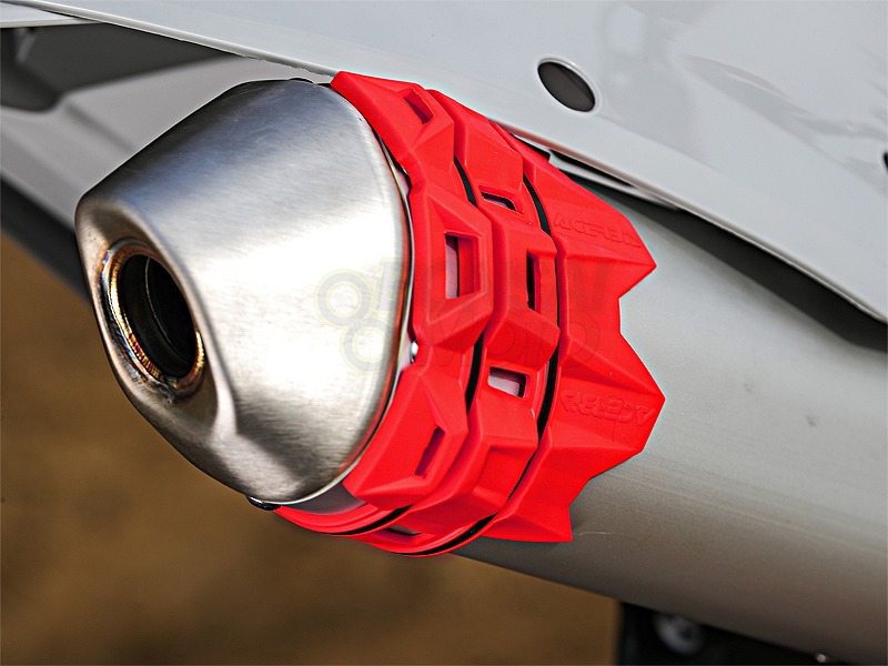 ACERBIS アチェルビス 0022754 サイレンサープロテクター レッド 耐熱シリコン