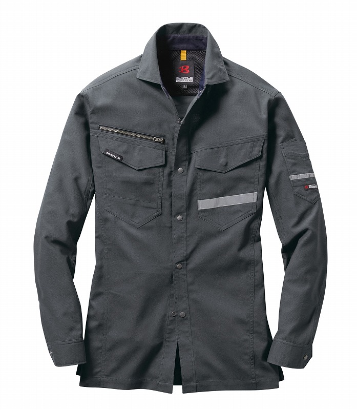 BURTLE バートル 9095 長袖シャツ バイパー LLサイズ 春夏用 ユニセックス 吸汗速乾 形態安定 ストレッチ 制電ケア 作業服 作業着 ユニホーム 9091シリーズ