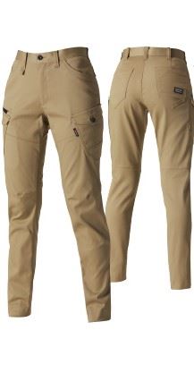 バートル 672-23-3L カーゴパンツ カーキ 3L 秋冬 ウエア 作業服 男性 メンズ ズボン ストレッチ