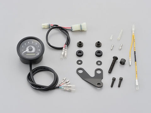 デイトナ 17252 VELONAタコメーターキット φ60 9000rpm表示 電気式タコメーター エンジン回転計 レブカウンター