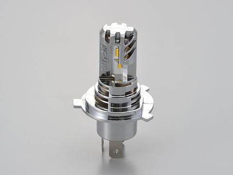 デイトナ 97430 LEDヘッドランプバルブ アルミ製クロームメッキボディ H4 6500K ヘッドランプバルブ ライト ヘッドライト LED ドライバー一体型