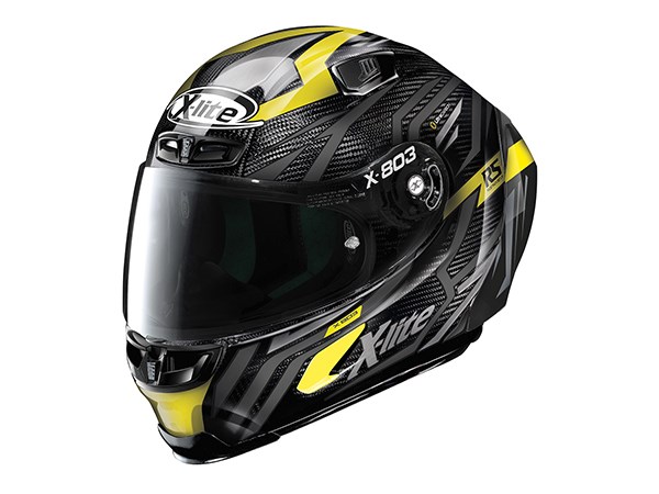 デイトナ 32986 NOLAN X-lite X-803RS ULTRA CARBON DECEPTION ヘルメット イエロー/78 L バイク ツーリング 頭 防具 軽量｜バイクマン　店