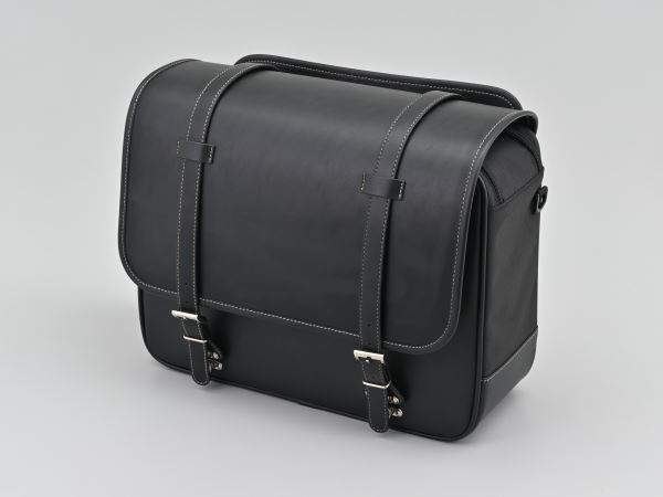 ヘンリービギンズ(Henly Begins) 48404 DHS-59 サドルバッグ インナー防水 ブラック プレーン 22L バイク カバン 収納