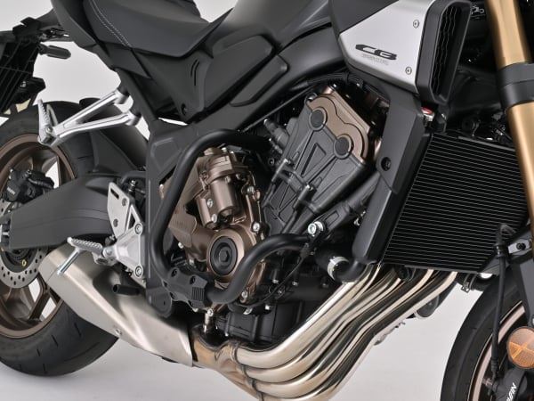 デイトナ 60880 パイプエンジンガード マットブラック パイプ径Φ25.4 左右セット CBR650R E-Clutch バイク スチール｜バイクマン　店