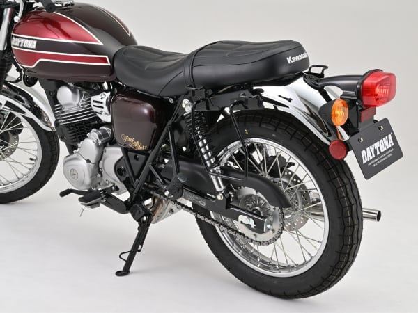 デイトナ 61047 サドルバッグサポート(ベルトループ一体型) 左側専用 ブラック MEGURO S1 W230 バイク スチール 最大積載重量5kg｜バイクマン　店
