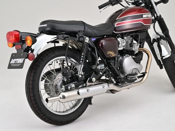 デイトナ 61051 サドルバッグサポート(ベルトループ一体型) 右側専用 ブラック MEGURO S1 W230 バイク スチール 最大積載重量5kg｜バイクマン　店