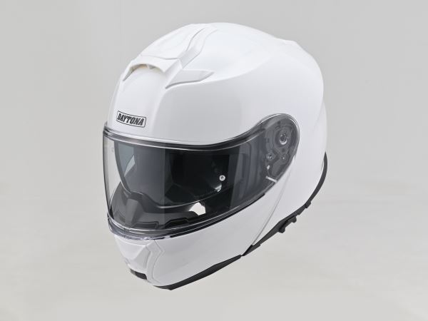 デイトナ DN-010BT システムヘルメット ホワイト フリップアップ機能 ピンロックシート 曇り止め スピーカーホール 内装洗濯可能 DAYTONA｜バイクマン　店