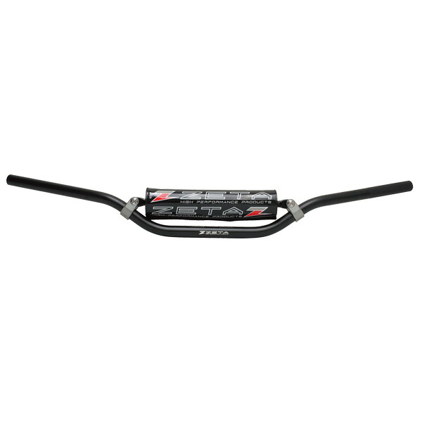 ZETA ｼﾞｰﾀ ﾀﾞｰﾄﾌﾘｰｸ ZE09-6611 CXﾊﾞｰ ﾊﾝﾄﾞﾙ SUPER MOTO LOW ﾌﾞﾗｯｸ 黒