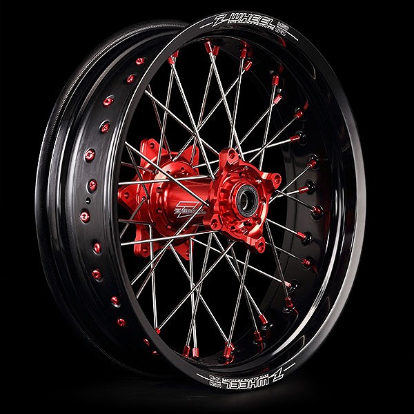 Z-WHEEL W27-21541 AR1モタードホイールキット ステンレススポーク リア 17&times;4.50インチ XR250 ダートフリーク｜バイクマン　店