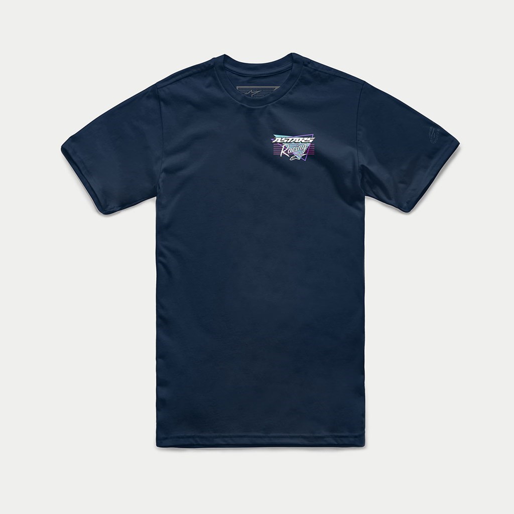 ALP レーシングトライ Tシャツ ネイビー バイク 夏 半袖