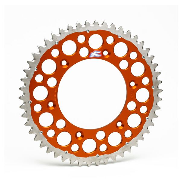ダートフリーク レンサル 2240-520-50GPOR ツインリングスプロケット オレンジ 50T リヤ KTM125-530 バイク チェーン ホイール 歯車