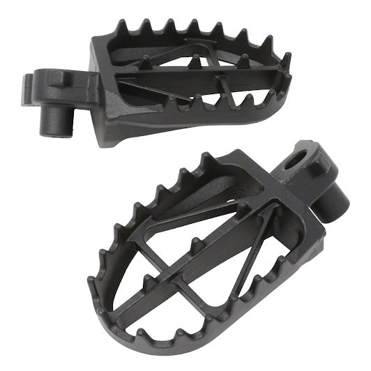 ZETA D3044 ワイドフットペグ クロモリ 57mm YZ/YZF バイク Z48-02-806