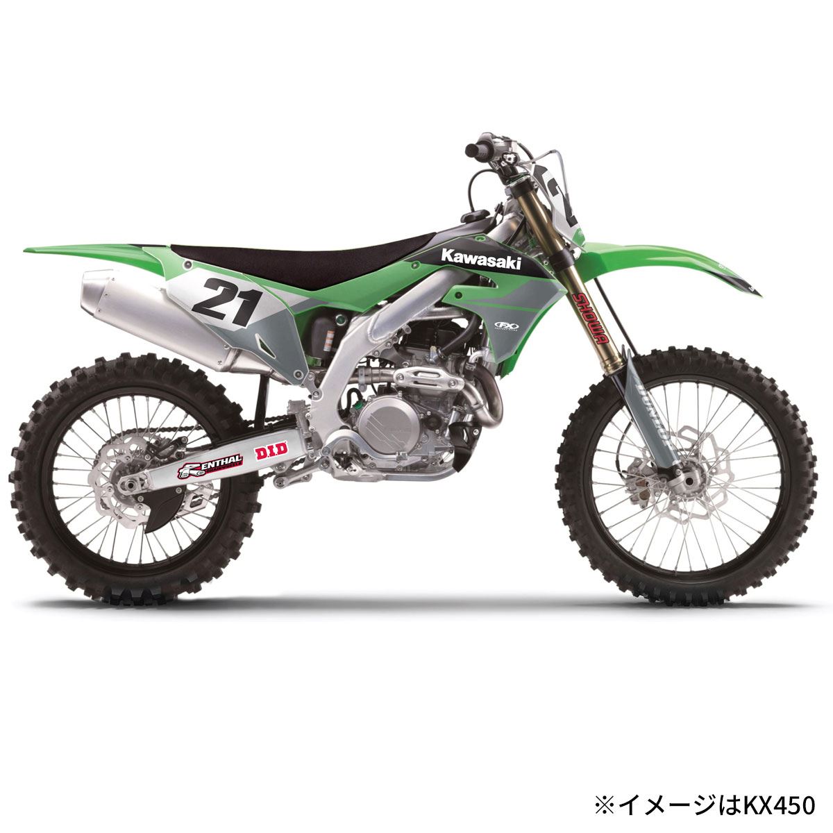FACTORY EFFEX エヴォシリーズグラフィックデカール EVO21 KX250 KX450 バイク シール 外装 パーツ FX28-02138