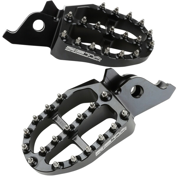 ZETA ｼﾞｰﾀ ZE93-1220 ｱﾙﾐﾆｳﾑﾌｯﾄﾍﾟｸﾞ ﾌﾞﾗｯｸ KX250F/KX450F ﾀﾞｰﾄﾌﾘｰｸ