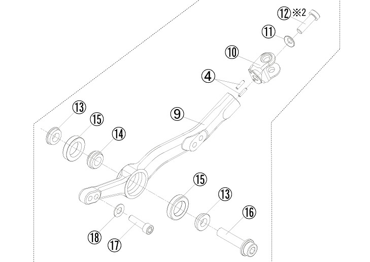ゲイルスピード FCK3001-L04S リペア FCK チェンジレバーASSY ペダル別売 シルバー 左側 YZF-R1 15-17 補修部品