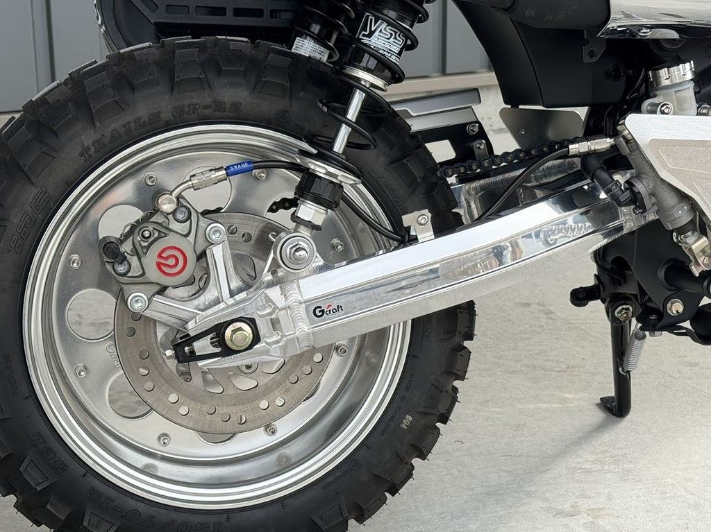 Gクラフト 31534 リアブレーキホース 純正キャリパー用 +6cm対応 モンキー125(JB02/JB03) バイク