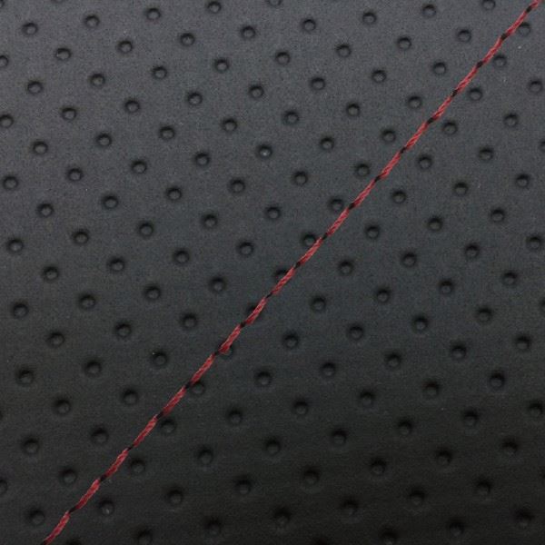 グロンドマン GH15HC420S40 国産シートカバー フルエンボスブラック/赤ステッチ 張替タイプ ディオ(AF18/25) バイク/二輪車用