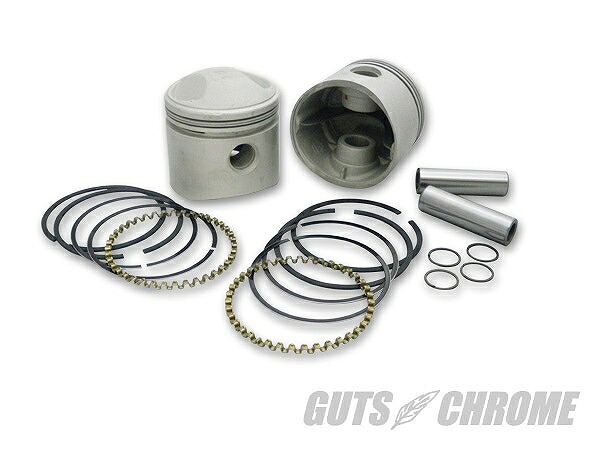V-TWIN 11-0217 V-TWIN ピストン&リングセット .010オーバーサイズ 1200cc用 ガッツ クローム 11-0217