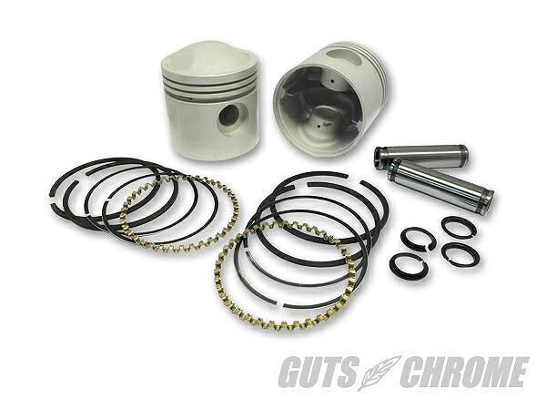 V-TWIN 11-0427 V-TWIN ピストンキット 0.02 EL1000cc用 ガッツ クローム 11-0427