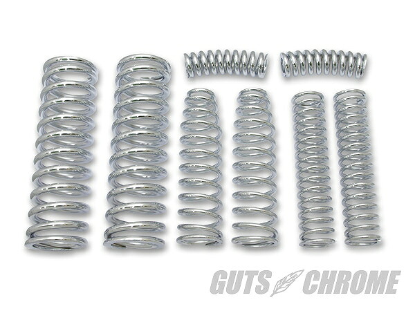 V-TWIN 13-0585 スプリンガーフォーク スプリングコンプリートセット ガッツ クローム 13-0585|バイクマン 店