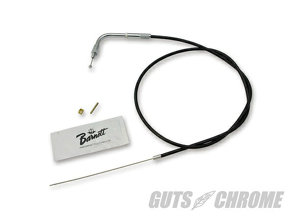 V-TWIN 36-2474 バーネット スロットルケーブル 37インチ B/Bendix用 ガッツ クローム 36-2474｜バイクマン　店