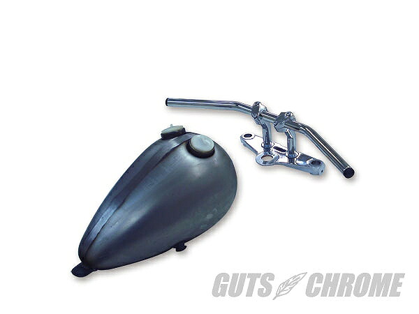 GUTS CHROME ガッツ クローム 2001-0000S クローム ドラッグバー ハンドル ヘコミ無し ショートタイプ ガッツ クローム 2001-0000s