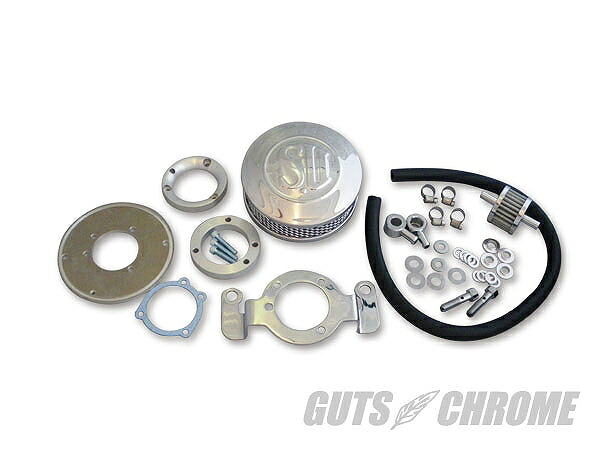 GUTS CHROME ガッツ クローム 6100-0018 CVキャブ&EFI(インジェクション)用 SUエアクリーナーキット 99-11年BT用 ガッツ クローム 6100-0018