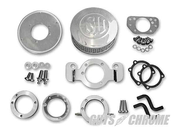 GUTS CHROME ガッツ クローム 6100-1507 シールドSUエアクリーナーキット 50mm 91年以降XL ガッツ クローム 6100-1507