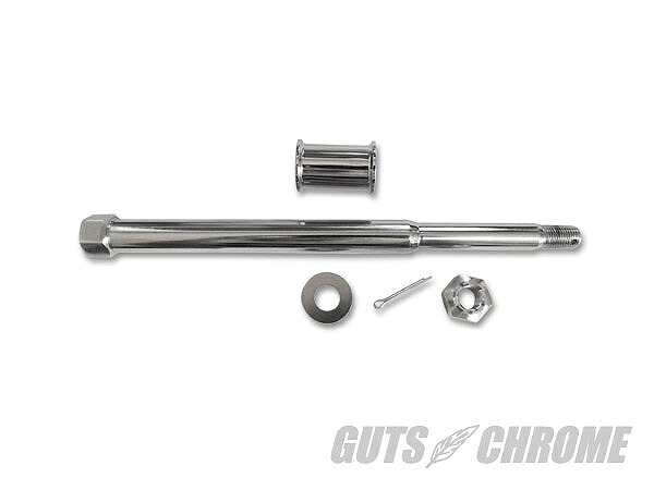W&W WWC-15-300 アクスルシャフト フロント/テーパーベアリング 36-48BT ガッツ クローム wwc-15-300