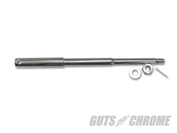 W&W WWC-15-301 アクスルシャフト フロント/テーパーベアリング 49-66BT ガッツ クローム wwc-15-301