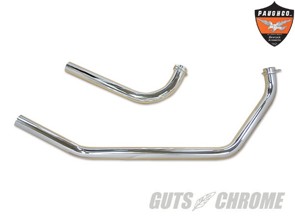 PAUGHCO パウコ 29-0088 アップスイープ ヘッダーパイプ 730C 70-84年ショベル マフラーパーツ ガッツクローム｜バイクマン　店