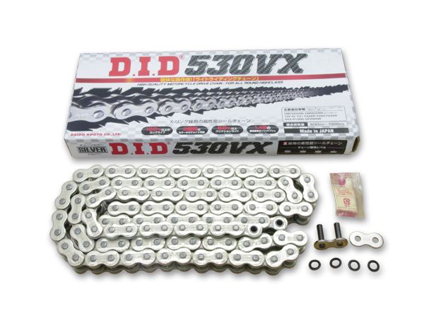 PMC 42-2812 DID チェーン 530VX シルバー リンク数120L バイク